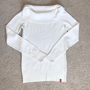 EDC Women sweater top white size M